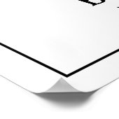 シグネチャードリンクの結婚バーワインの看板 ポスター (角)