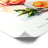 シグネチャードリンクアペロスピリッツブライダルシャワー ポスター (角)