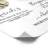 シグネチャードリンクエレガントカスタムバー写真結婚 ポスター (角)