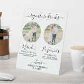 シグネチャードリンクエレガントカスタムバー写真結婚 台座サイン (インサイチュ)