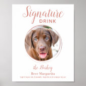 シグネチャードリンクエレガントバラ金ゴールドペットズ結婚ーズ ポスター (正面)