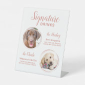 シグネチャードリンクエレガントバラ金ゴールドペットズ結婚ーズ 台座サイン (正面)