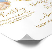 シグネチャードリンクカスタムズ写真金ゴールドペットズ結婚バー ポスター (角)