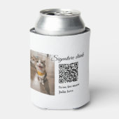 シグネチャードリンクスキャンQRコード追加ペットの写真名 缶クーラー (缶正面)
