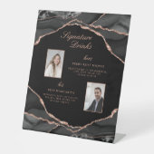 シグネチャードリンクバラ金ゴールドアゲ結婚ートの写真 台座サイン (正面)