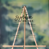 シグネチャードリンクバーメニューアクリル記号 アクリルサイン (ニュートラル)