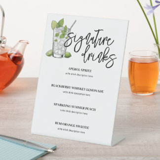 シグネチャードリンクバー記号 台座サイン