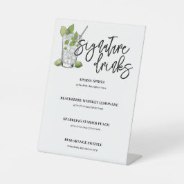 シグネチャードリンクバー記号 台座サイン