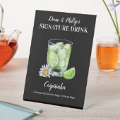 シグネチャードリンクパーソナライズされたカイピリニャカクテル 台座サイン (インサイチュ)