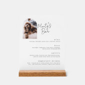 シグネチャードリンクペットバーメニューアクリルサイン アクリルサイン (正面)