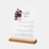 シグネチャードリンクペットバーメニューアクリルサイン アクリルサイン (傾斜)