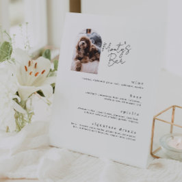 シグネチャードリンクペットバーメニュー台座看板 台座サイン