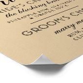 シグネチャードリンクモダンクラフトとブラックスクリプト ポスター (角)