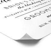 シグネチャードリンクモダンズ(白黒結婚) ポスター (角)