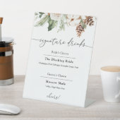 シグネチャードリンク冬のエバーグリーンサイン 台座サイン (インサイチュ)