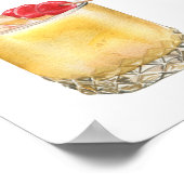 シグネチャードリンク結婚のカクテルメニューポスター ポスター (角)