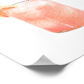 シグネチャードリンク結婚のカクテルメニューポスター ポスター (角)