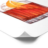 シグネチャードリンク結婚のカクテルメニューポスター ポスター (角)