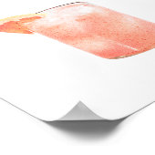 シグネチャードリンク結婚のカクテルメニューポスター ポスター (角)