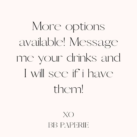 シグネチャードリンク結婚のカクテルメニューポスター ポスター