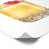 シグネチャードリンク結婚のカクテルメニューポスター ポスター (角)