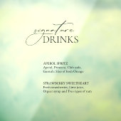 シグネチャードリンク結婚ズのバーデカール記号 ウィンドウサイン (シート3)