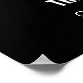シグネチャードリンク結婚ズの黒い背景 ポスター (角)