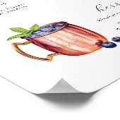 シグネチャードリンク結婚ズカクテルバー ポスター (角)