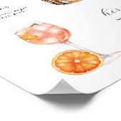 シグネチャードリンク結婚ズカクテルポスター ポスター (角)