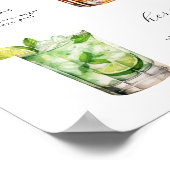 シグネチャードリンク ウェディングカクテル ポスター (角)