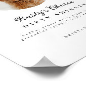 シグネチャードリンク ウェディングバー ペット写真サイン メニュー ポスター (角)