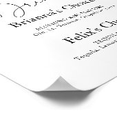 シグネチャードリンク エレガント シンプル カリグラフィー サイン (角)