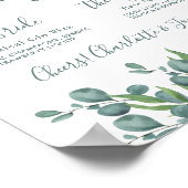 シグネチャードリンク ユーカリ カスタマイズ ウェディング ポスター (角)