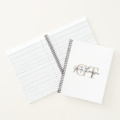 シグネチャーネーム ベージュ モノグラム ノートブック (内部)