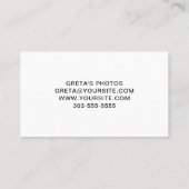 シグネチャーネーム ベージュ モノグラム ミニマリスト 名刺 (裏面)