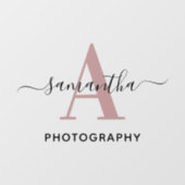 シグネチャーネーム ローズゴールド モノグラム ロゴ ウィンドウサイン (シート)