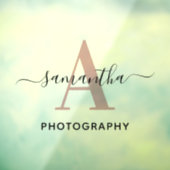 シグネチャーネーム ローズゴールド モノグラム ロゴ ウィンドウサイン (シート3)