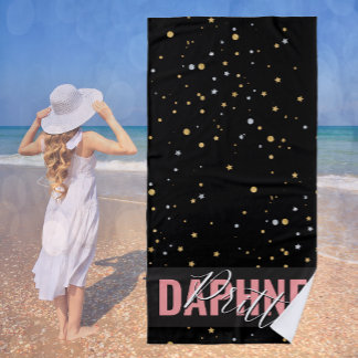 シグネチャービーチ、ファッション "Daphne Pritti" シック DK ビーチタオル