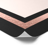 シグネチャーフォトバラ金ゴールドピンク卒業パーティー ポスター (角)