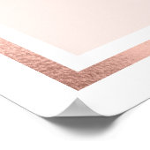 シグネチャーフォトバラ金ゴールドピンク卒業パーティー ポスター (角)