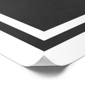 シグネチャーフォトブラックシャルボード卒業パーティー ポスター (角)