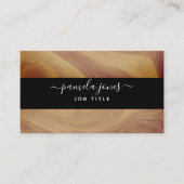 シグネチャーブラックアンドウッドプロフェッショナルズハンドマン 名刺 (正面)