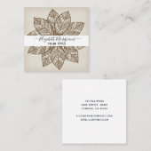 シグネチャーマンダラモダンスクエアビジネスカード スクエア名刺 (正面/裏面)