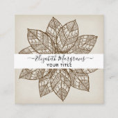 シグネチャーマンダラモダンスクエアビジネスカード スクエア名刺 (正面)