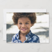 シグネチャーモダンスクリプトの卒業写真 サンキューカード (裏面)