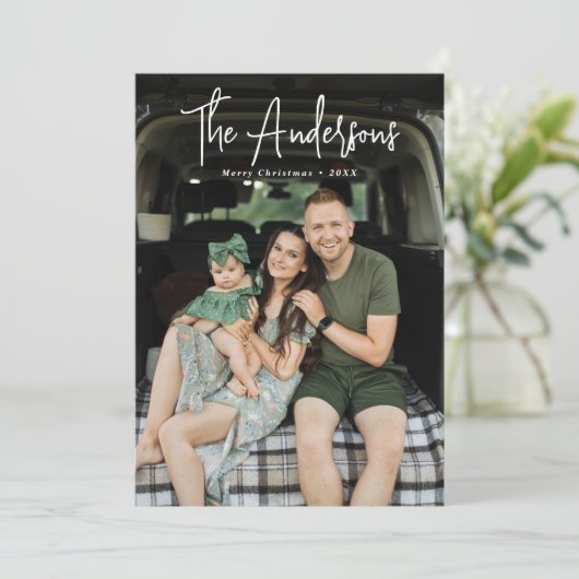 シグネチャーモダンスクリームアンドオリーブ写真 シーズンカード (スタンド正面)