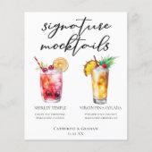 シグネチャーモックテールシャーリーテンプルピアナコラダメニュー (正面)