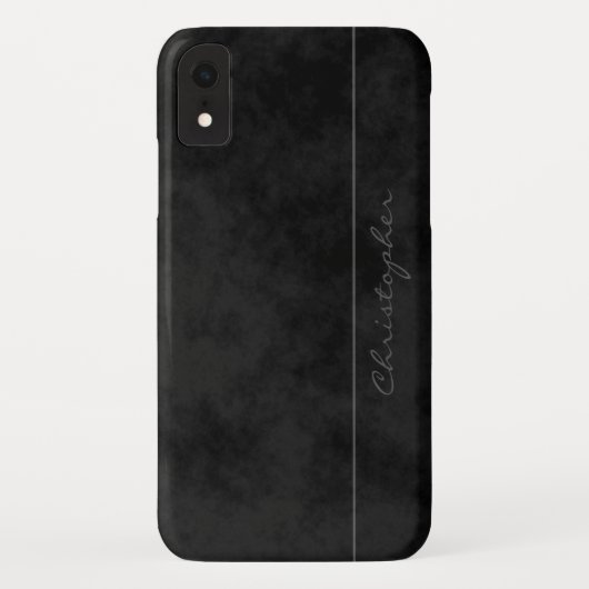 シグネチャーモトルブラックおしゃれ Case-Mate iPhoneケース (裏面)