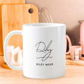 シグネチャーモノグラムエレガントモダンクラシック コーヒーマグカップ