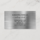 シグネチャーモノグラムシルバーきらめく 名刺 (裏面)